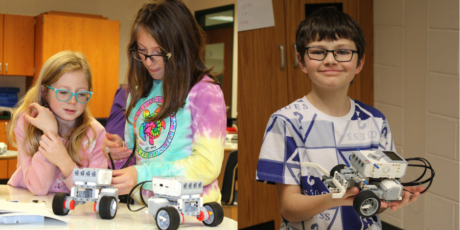 students build robots