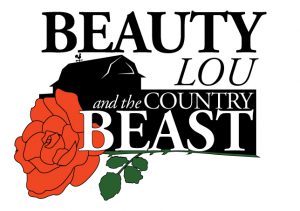 a logo for a theatrical show called Beauty Lou and the Country Beast