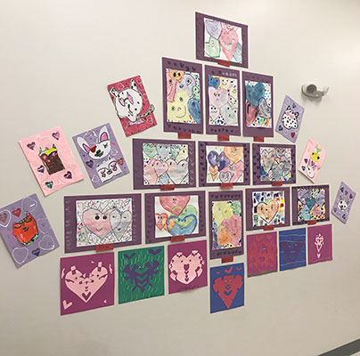 2nd grade hearts art