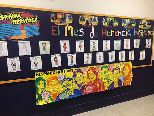 HIspanic heritage bulletin board 