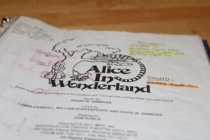 a script for "Alice in Wonderland"