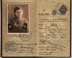 historical documents show a passport for a woman