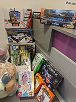 Toys for Tots box of toys